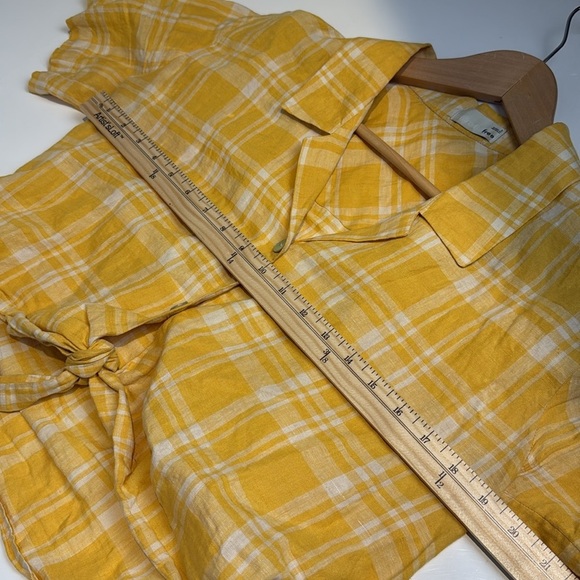 ARITZIA Wilfred Free, Linen Tie-front Blouse, Size S - Picture 4 of 7